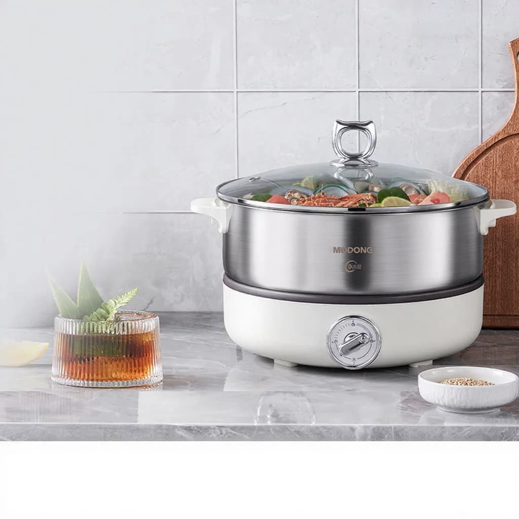 Split Electric Hot Pot with Stainless Steel Pot Liner 1500W