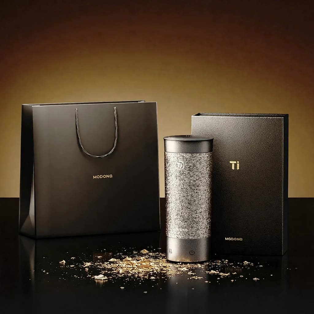 Titanium Portable Electric Heating Cup 350ml Gift Box