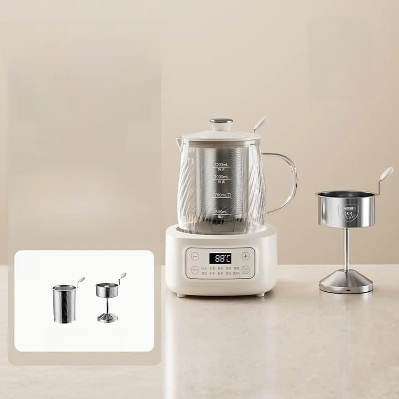 Glass Electric Health Pot with Temperature Control 1.2L