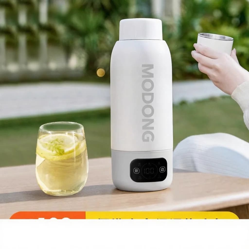 Portable Electric Travel Kettle Cup 600ml, 316 Stainless Steel Liner