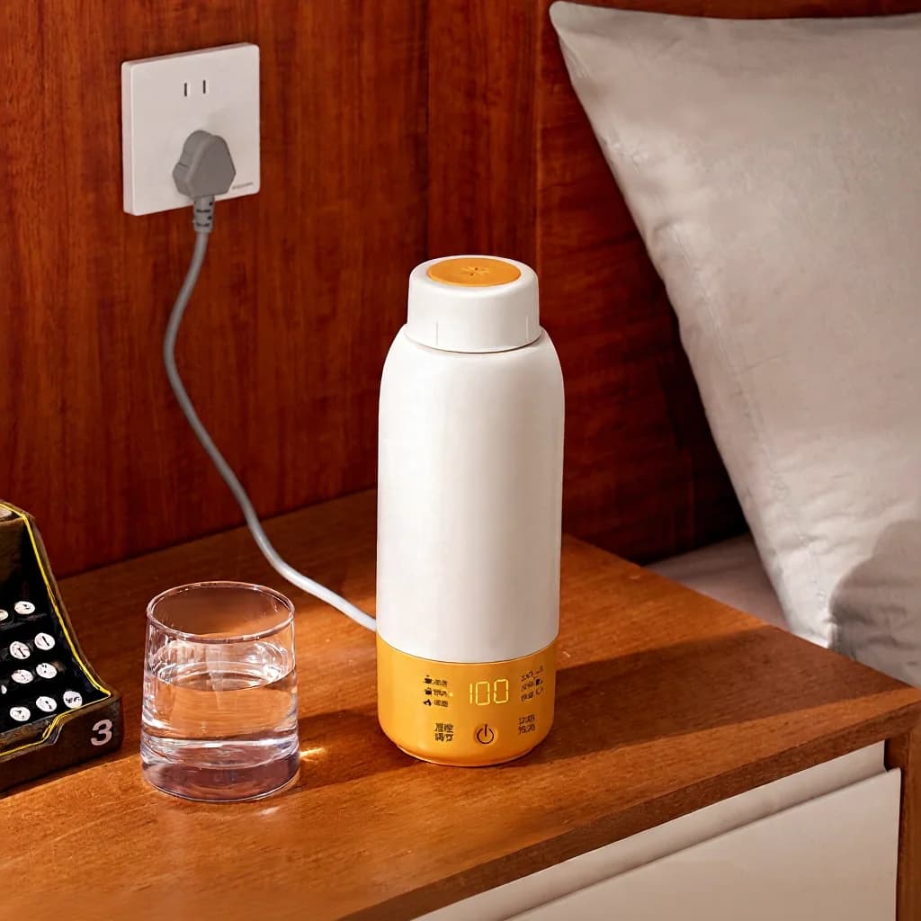 Portable Car Electric Water Heating Cup with Temperature Control