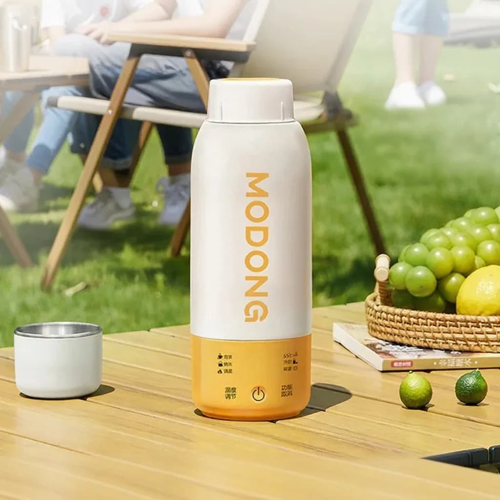 Portable Electric Heating Cup with Temperature Control and Car Use