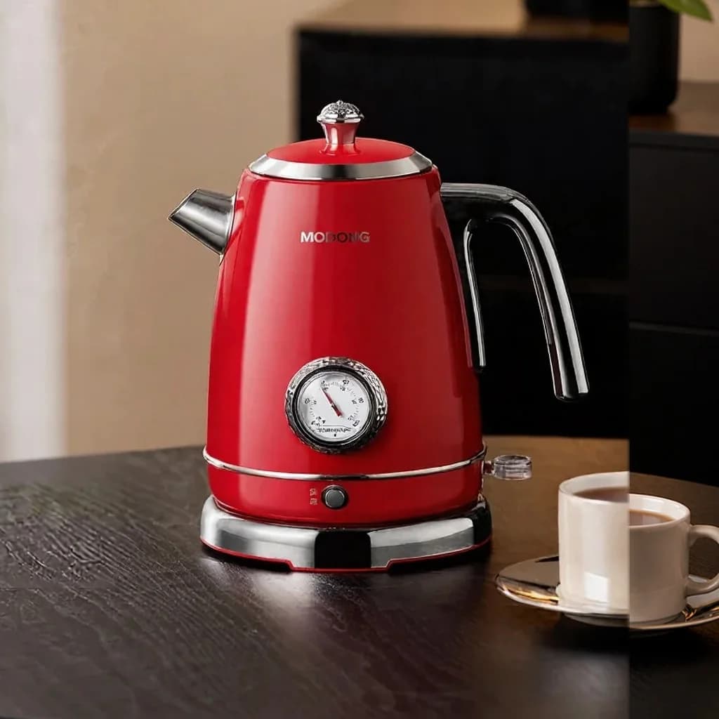 Stainless Steel Electric Kettle With Temperature Gauge 1.8L