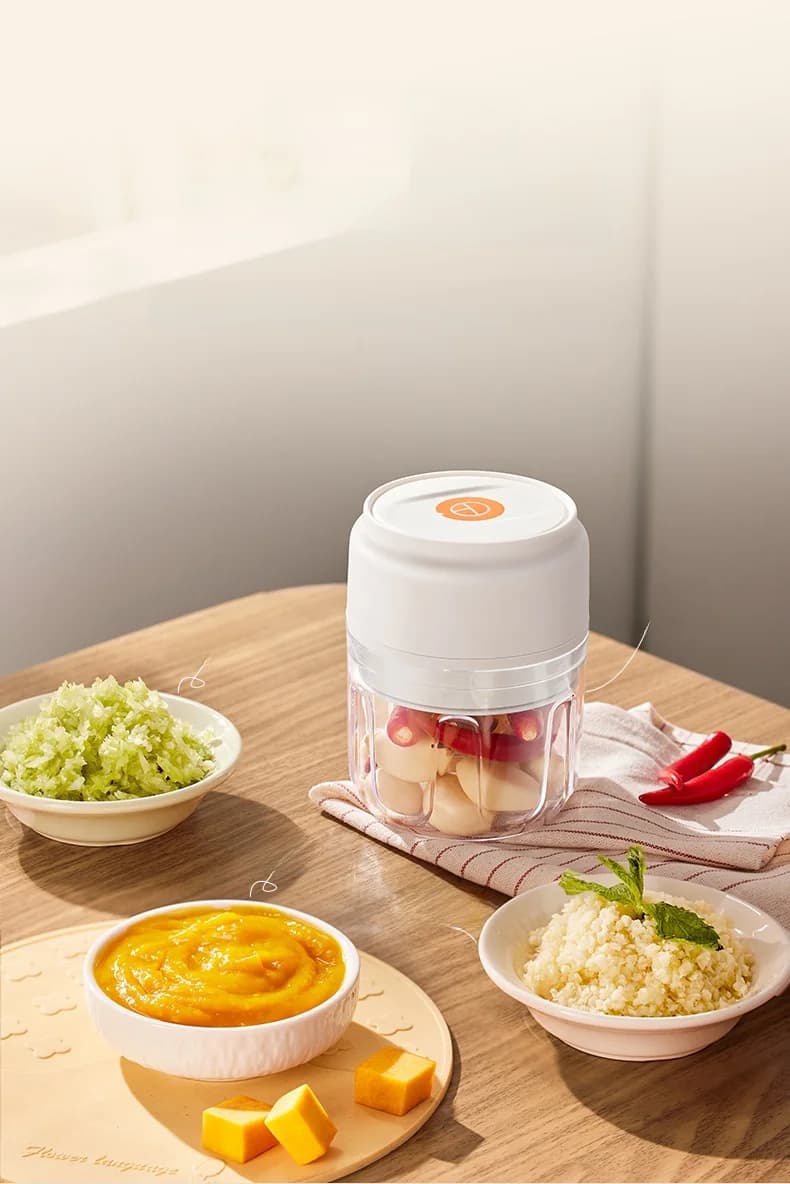 Wireless Electric Garlic Chopper Cup 250mL 5V 30W Plastic