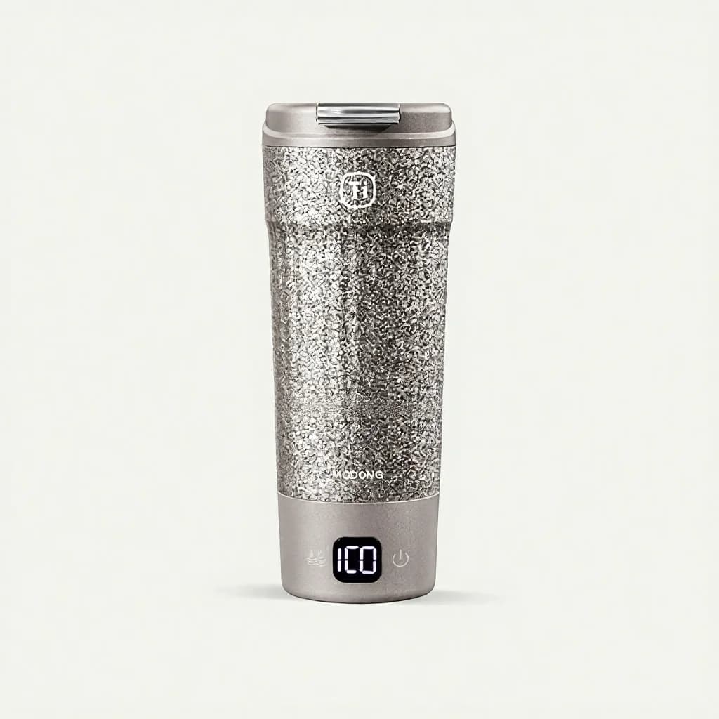 Portable Titanium Electric Heating Cup 400ml Temperature Display