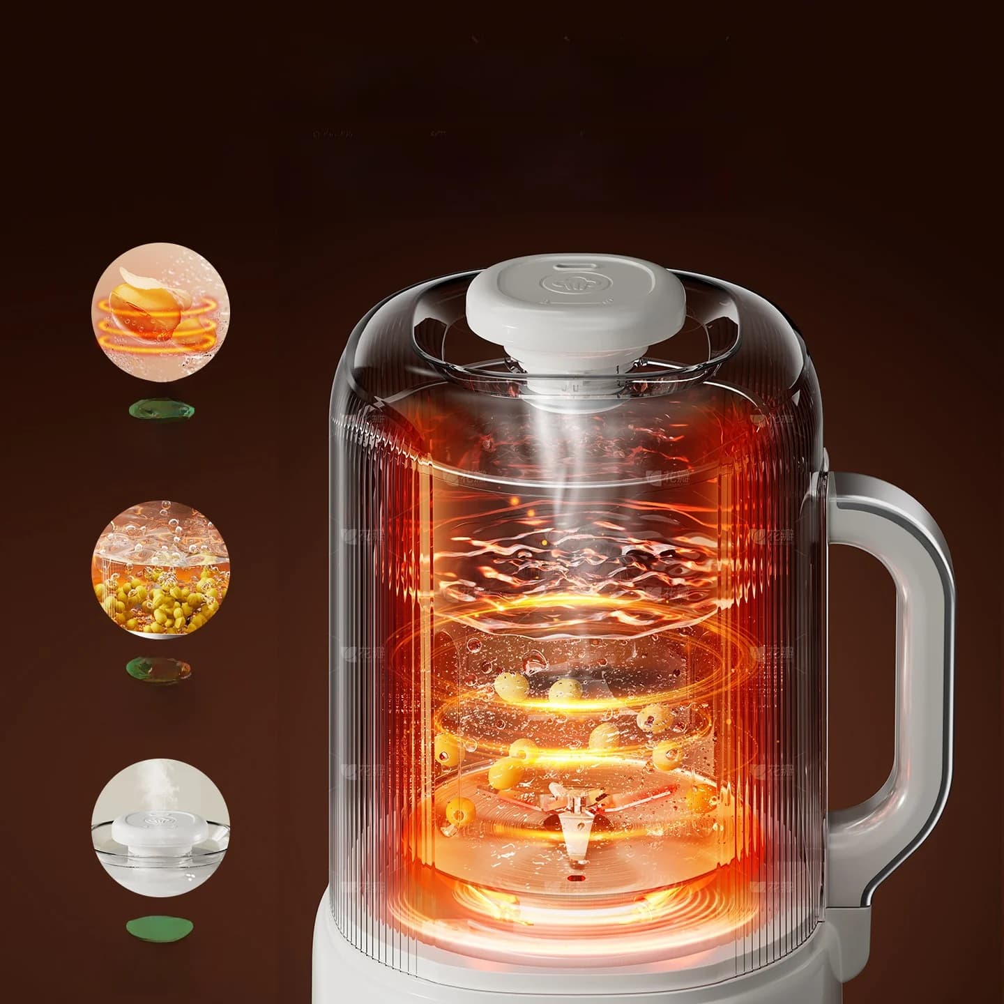 Heating Blender Soy Milk Maker With Self-Cleaning 800W