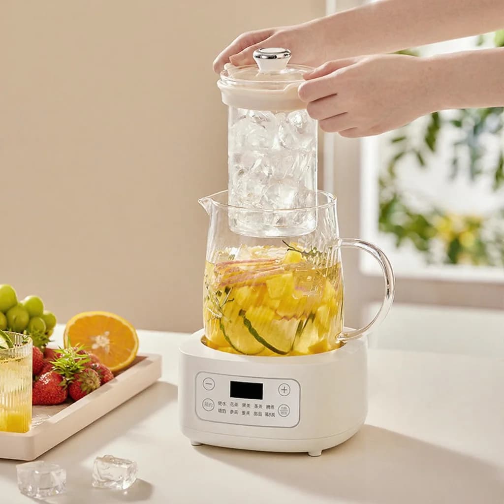Glass Electric Health Pot 1-1.5L Touch Control for Tea