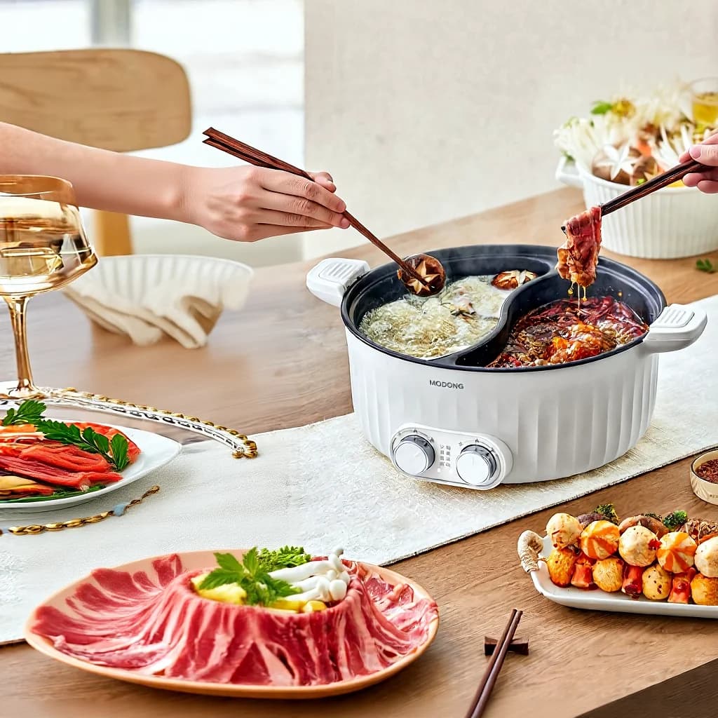 Dual Zone Electric Hot Pot 6L 7L 8L Touch Control