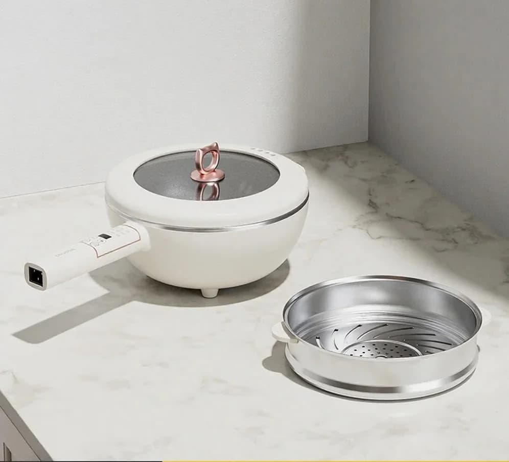 Stainless Steel Electric Cooking Pot 6L Touch Control 220V
