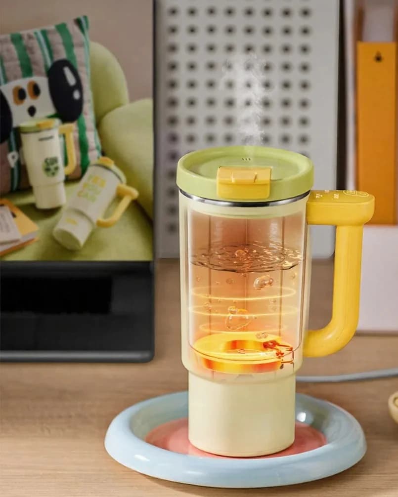 Portable Electric Heating Cup with 680ml Stainless Steel Inner