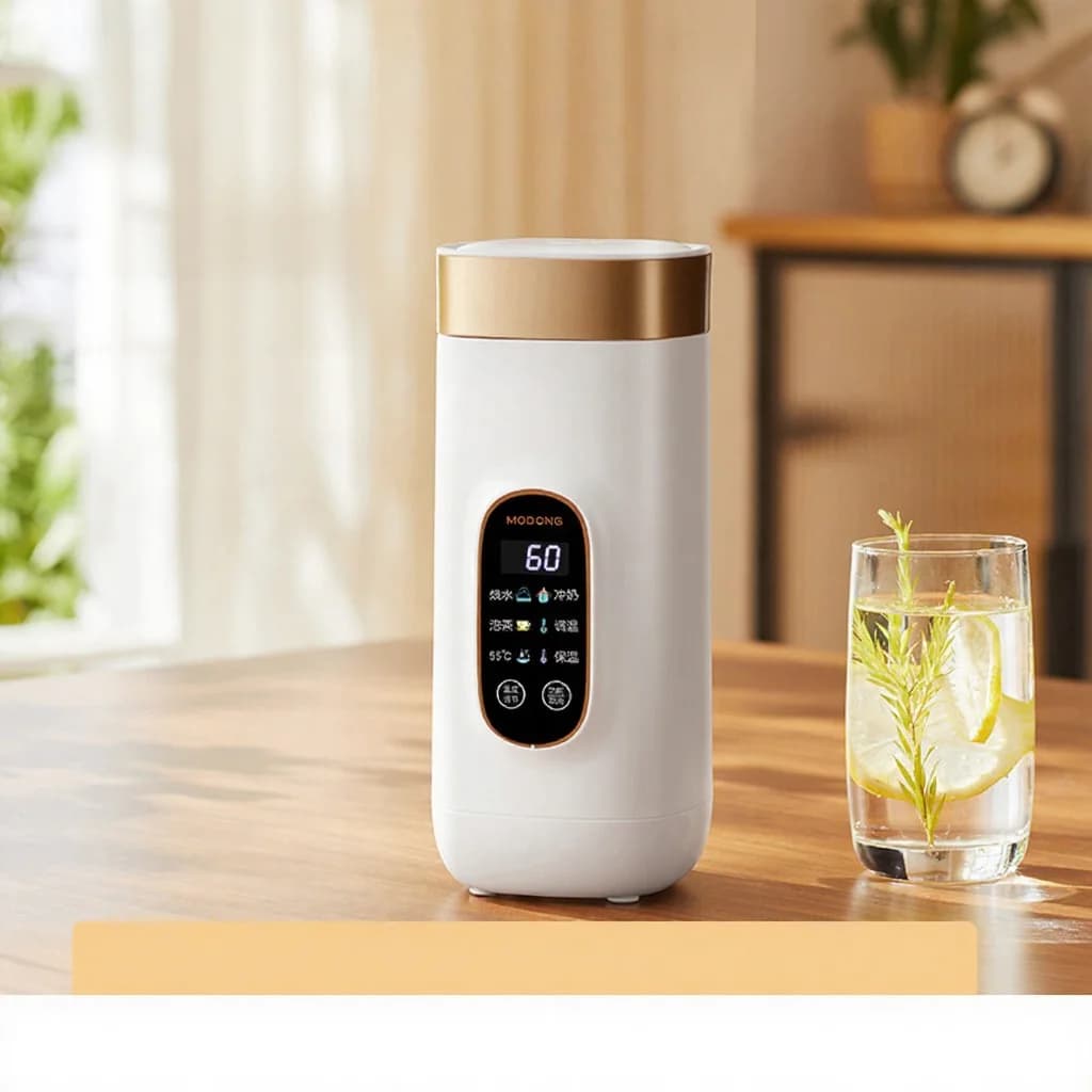 Portable Electric Heating Cup With Temperature Control