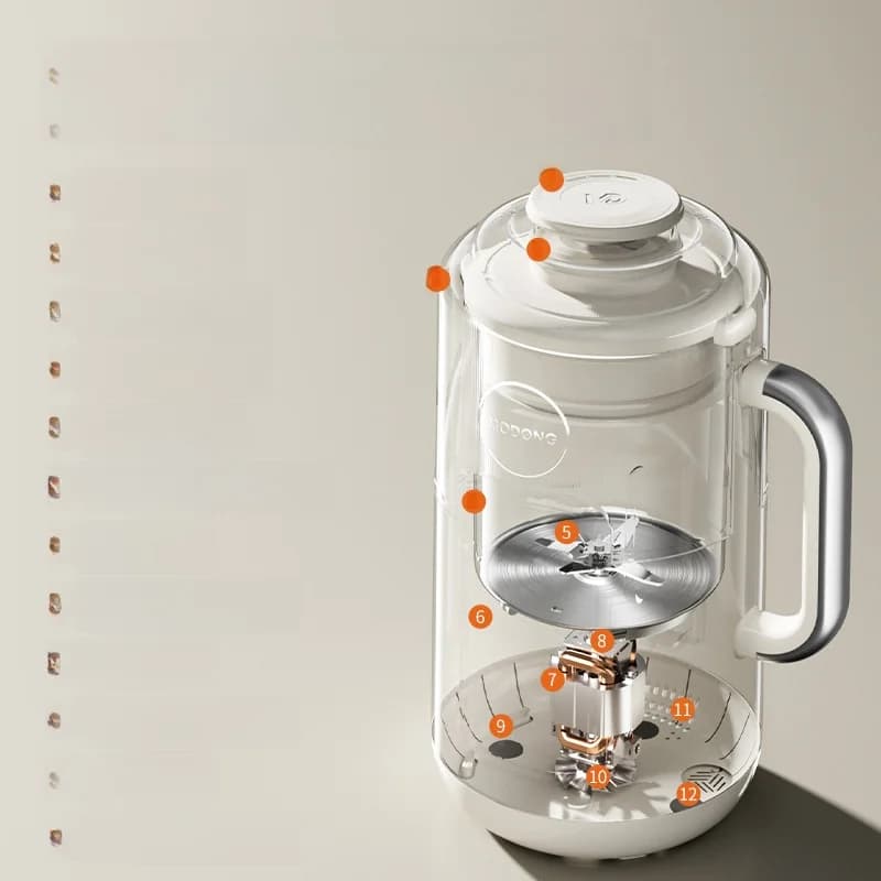 Heating Blender With 1.2L Capacity, Touch Control, Stainless Steel