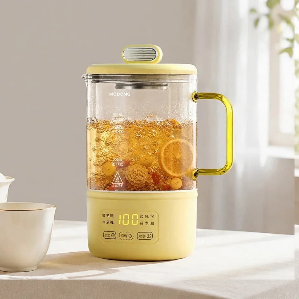 Glass Electric Heating Cup With Temperature Control For Baby Milk