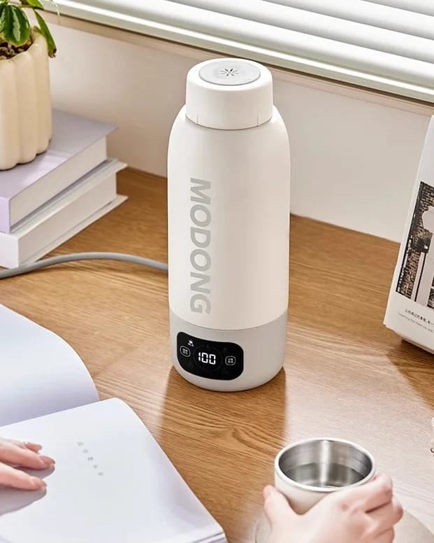 Portable Electric Travel Kettle Cup 600ml, 316 Stainless Steel Liner