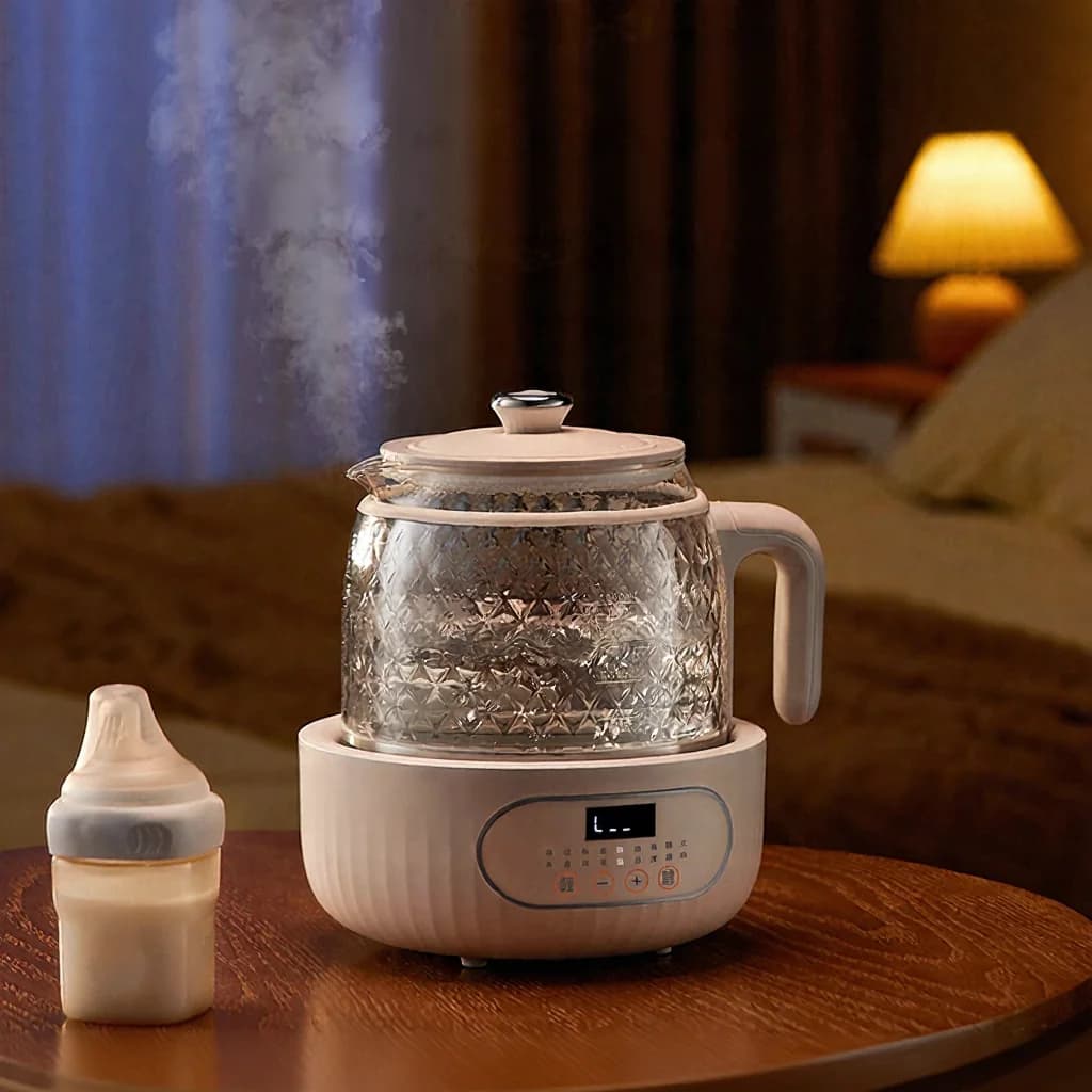 Glass Electric Health Pot with Dual-Layer Anti-Scald