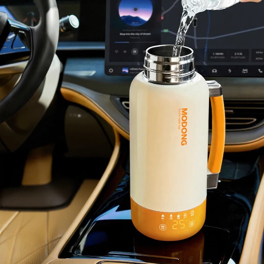 Portable Electric Travel Kettle Cup with Auto Shut-Off