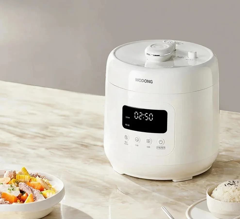 4L Electric Pressure Cooker with Ceramic Coating, 800W, Touch Control