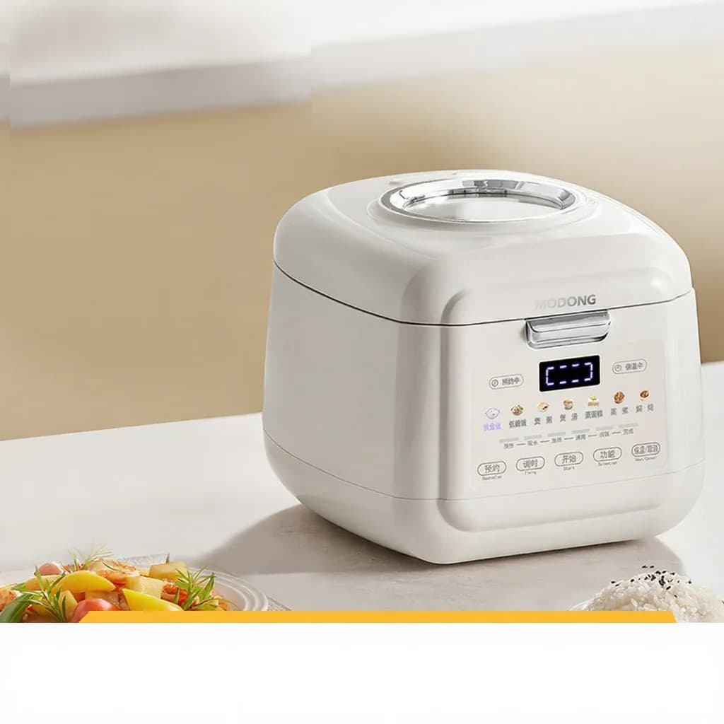 2L Electric Rice Cooker With Low-Sugar Cooking and Keep Warm