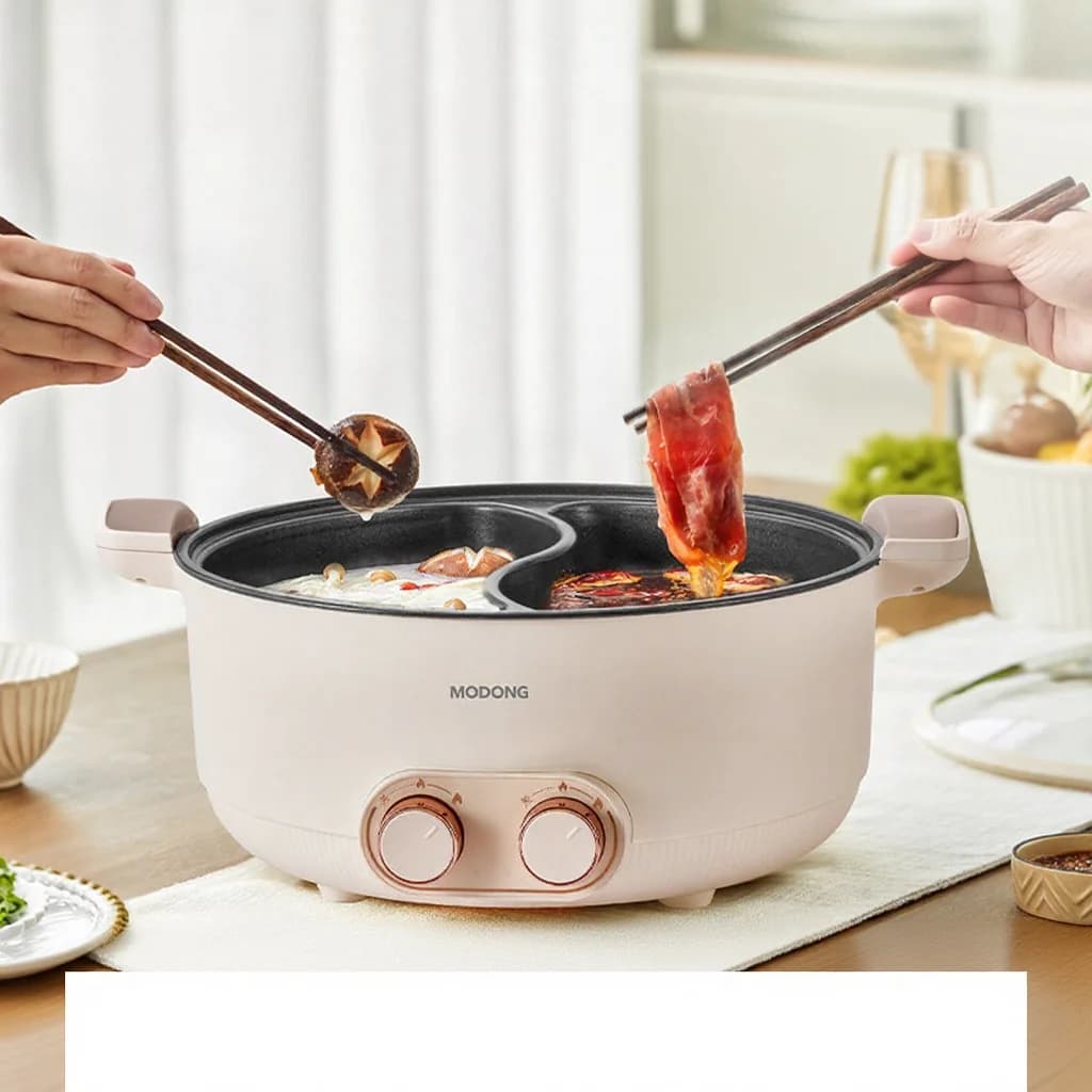 8L Dual-Sided Electric Hot Pot for Home and Dorm