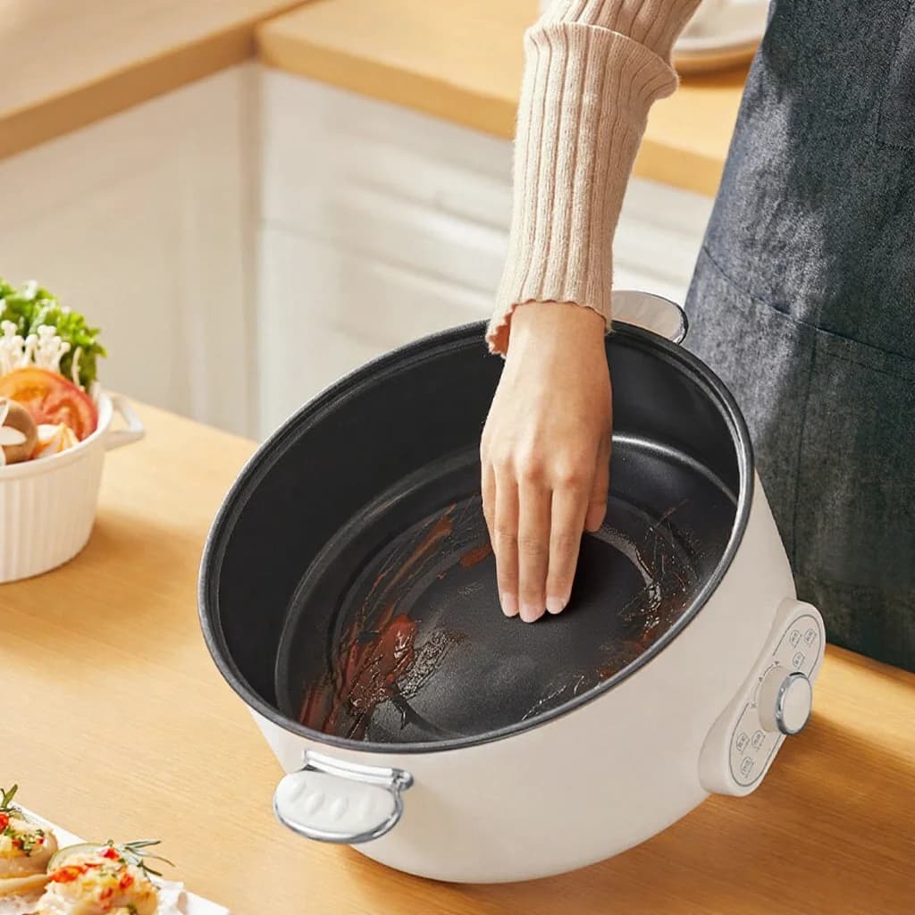 Electric Hot Pot 6L 7L 8L with Steamer, 220V