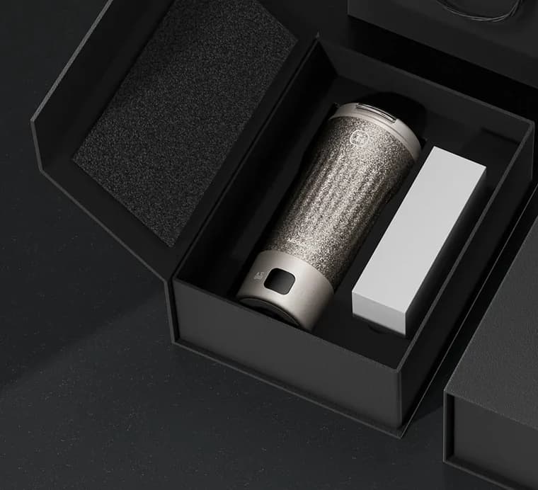 Titanium Electric Travel Cup 400ml with Temperature Display