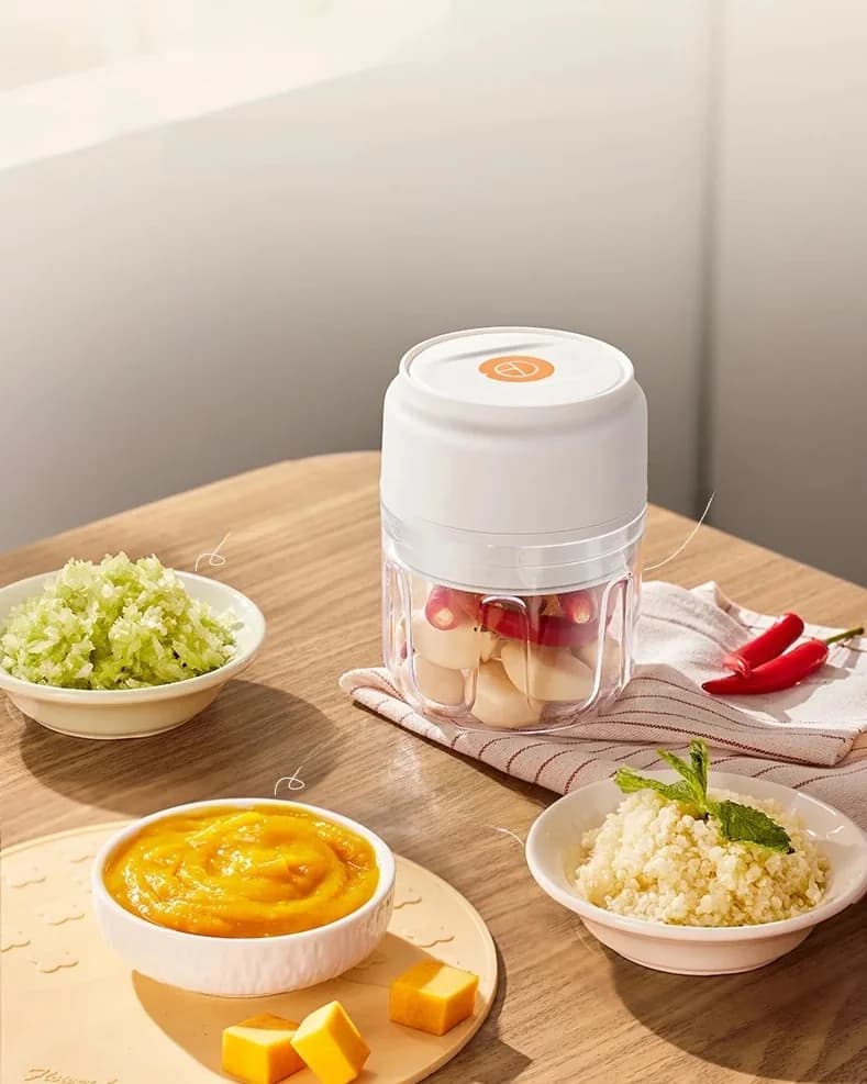 Wireless Electric Garlic Chopper Cup 250mL 5V 30W Plastic