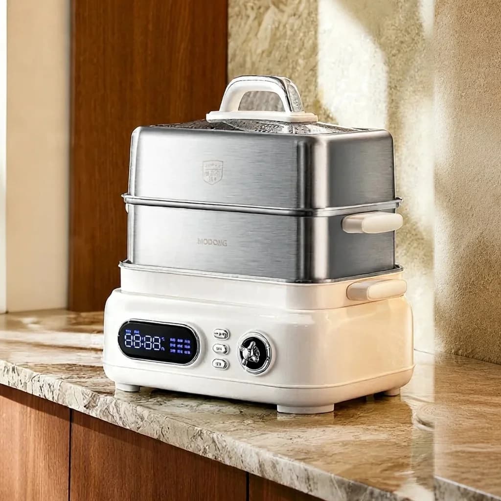 Electric Stainless Steel Steam Cooker 18L 24L Dual Or Triple Layer