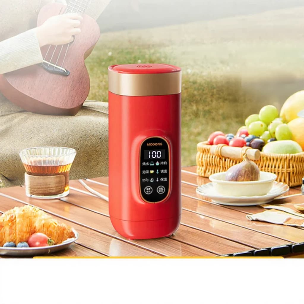 Portable Electric Heating Water Cup 650ml 304 Liner 220V