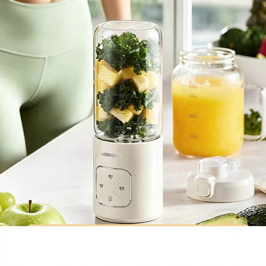 Wireless Portable Blender Cup With Ice Crushing And Dual Cups