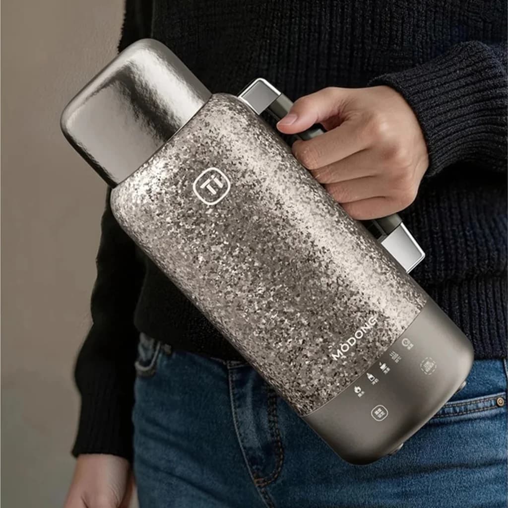 Titanium Electric Heating Water Cup 1L Car And Home Plug-In