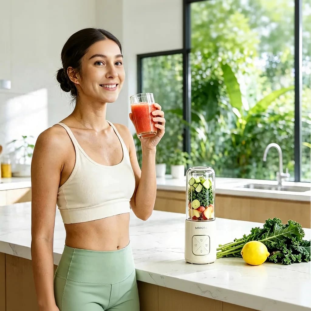 Portable Wireless Blender Cup With Dual Cups and Ice Crushing