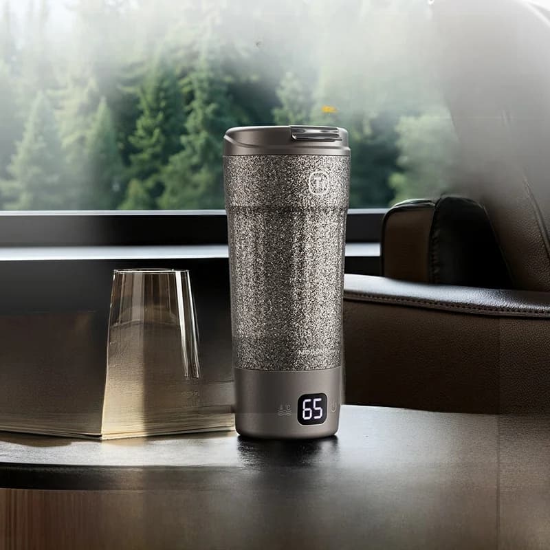 Portable Titanium Electric Heating Cup 400ml Temperature Display