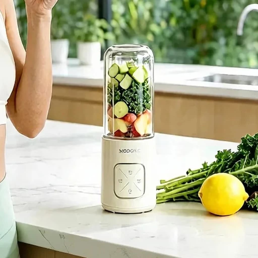 Portable Wireless Blender Cup With Dual Cups and Ice Crushing