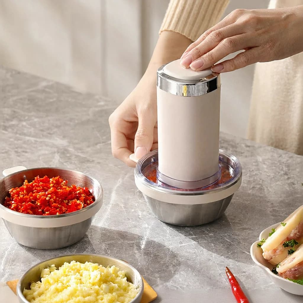 Electric Meat Grinder for Home Prep, 2-Speed Stainless Steel