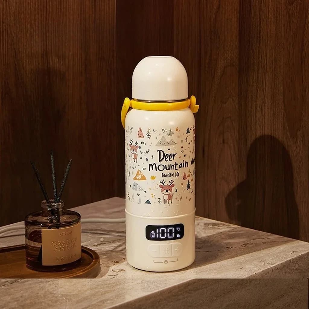 Portable Electric Water Heating Cup With 100°C Boil And Thermostat