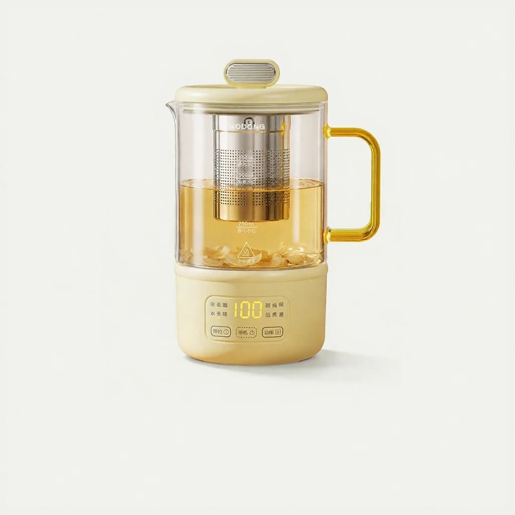 Glass Electric Heating Cup With Temperature Control For Baby Milk