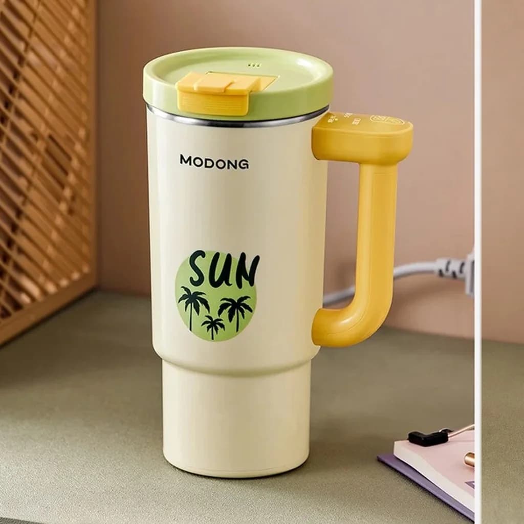 Portable Electric Heating Cup with 680ml Stainless Steel Inner