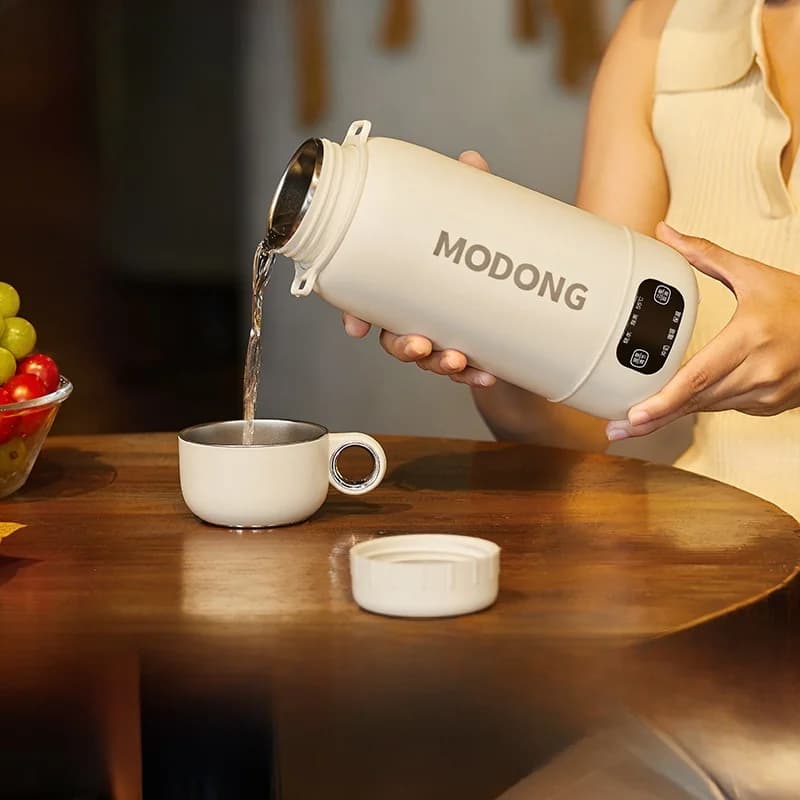 Portable Electric Kettle Travel Car And Plug-In 1L