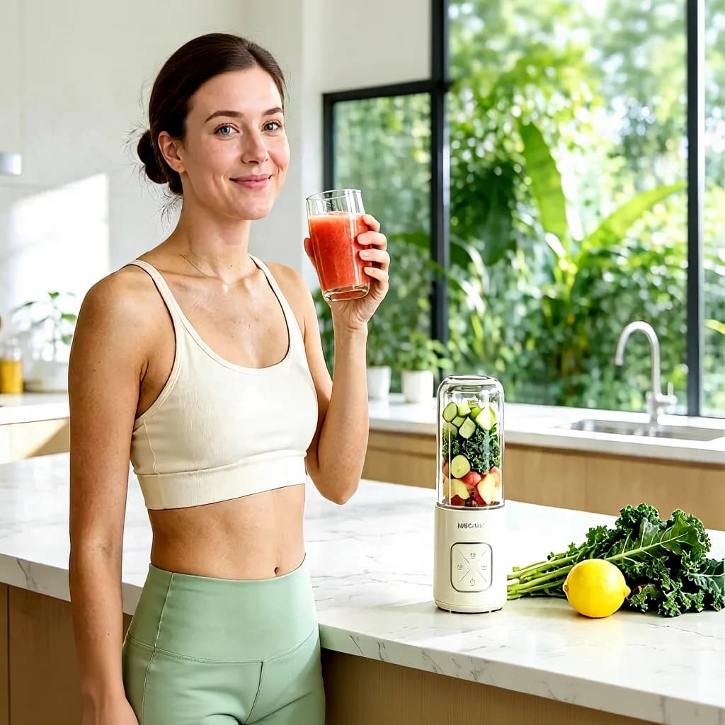 Wireless Portable Blender Cup With Ice Crushing And Dual Cups