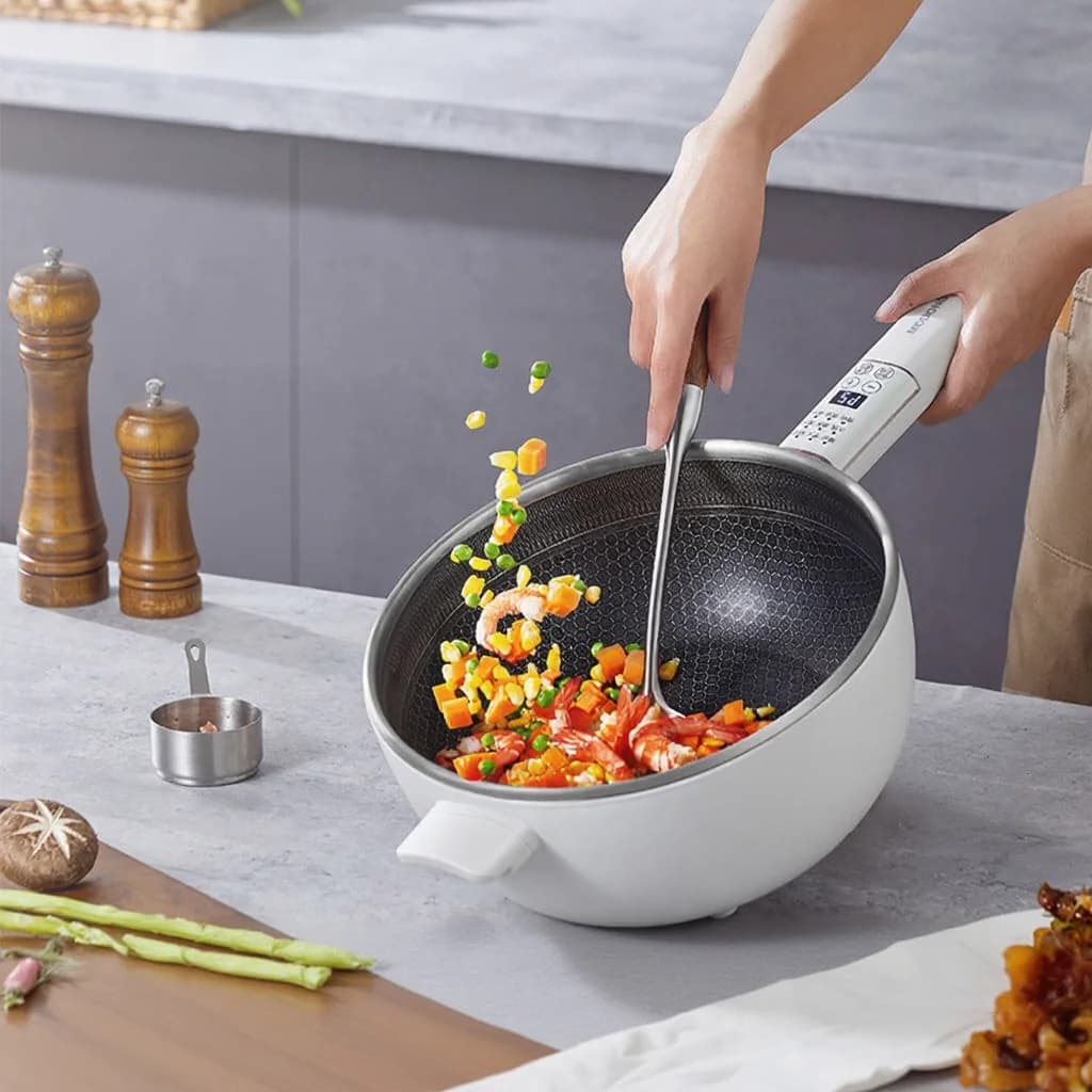 Stainless Steel Electric Cooking Pot 6L Touch Control 220V