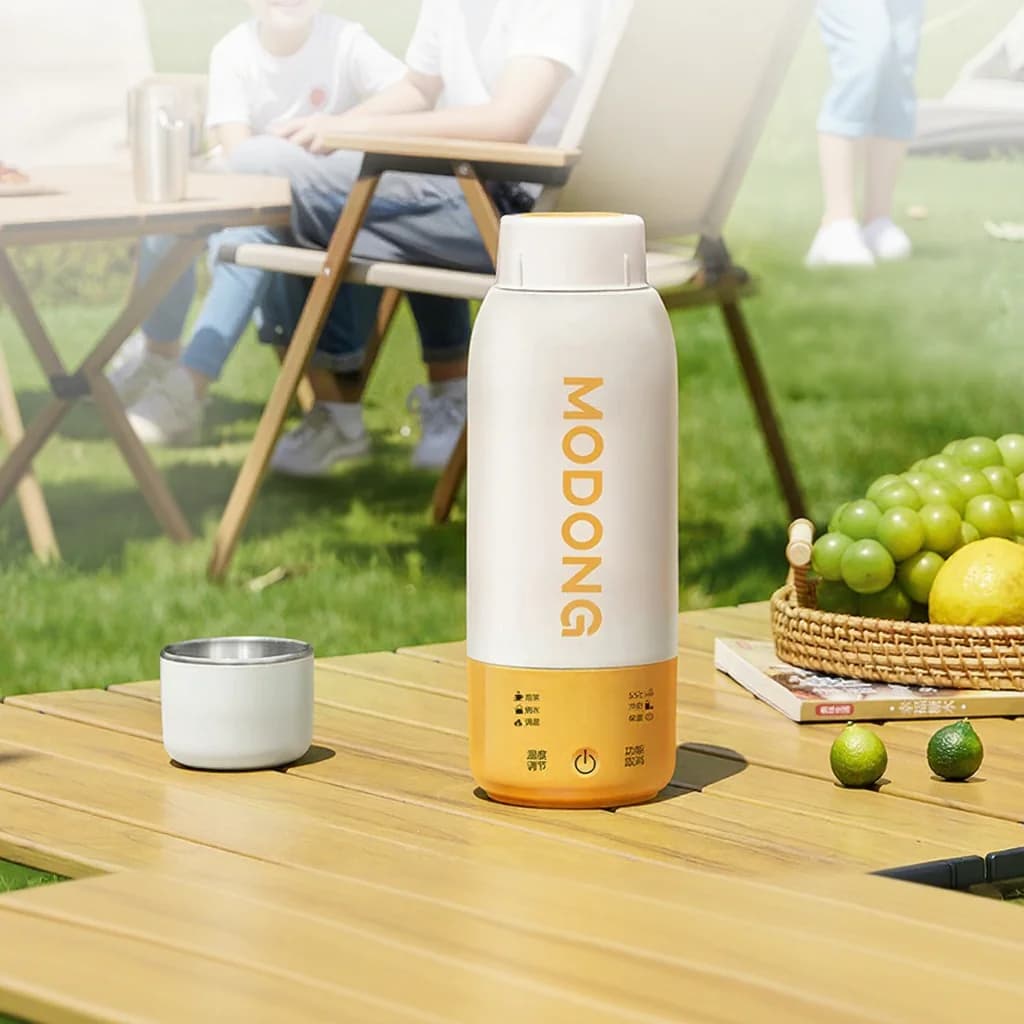 Portable Electric Heating Cup with Temperature Control and Car Use