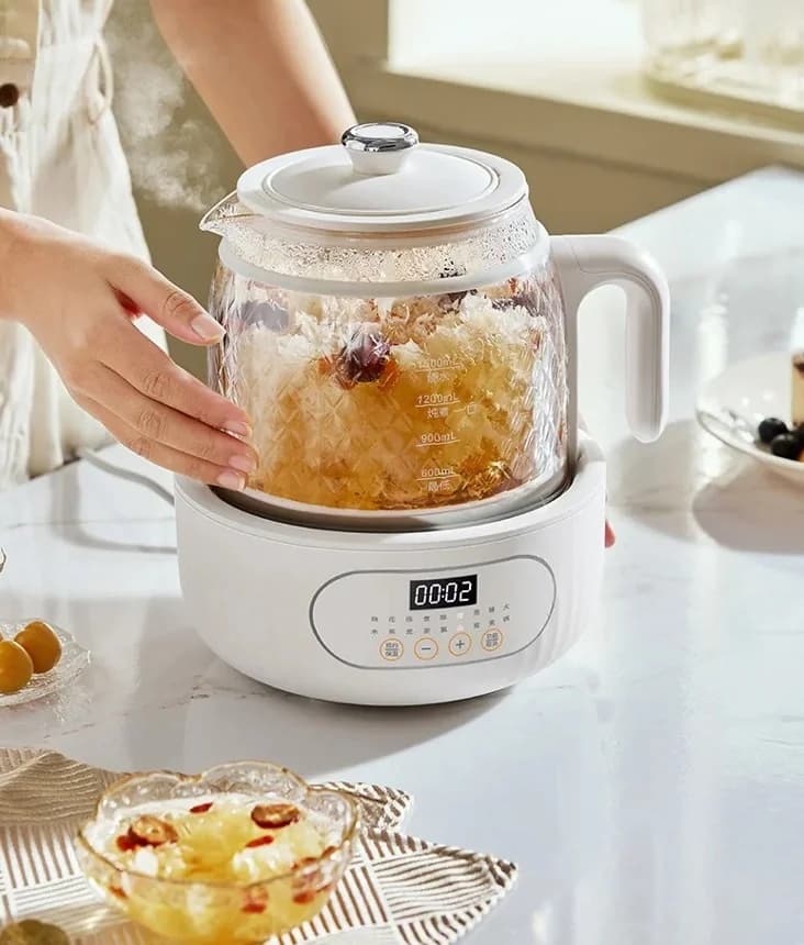 Electric Health Pot Glass Body Thermostatic Tea Maker