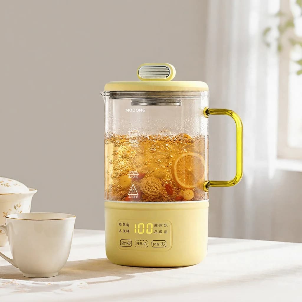 Glass Electric Heating Cup With Temperature Control For Baby Milk