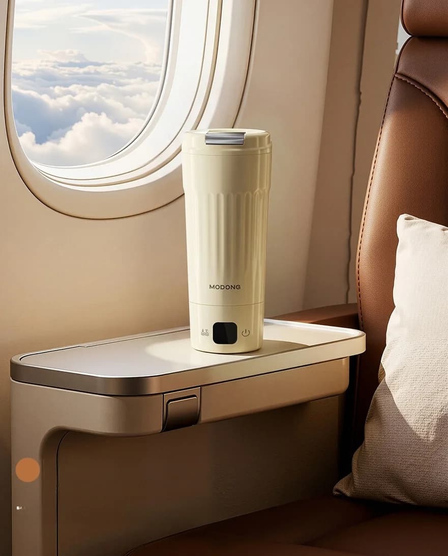 Portable Electric Heating Cup, 400mL, 7 Temperature Settings