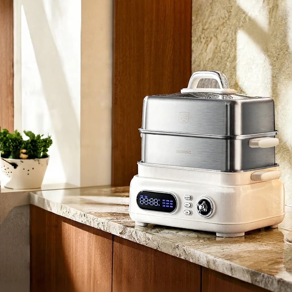 Electric Stainless Steel 3-Tier Steam Cooker 18L 220V 1500W