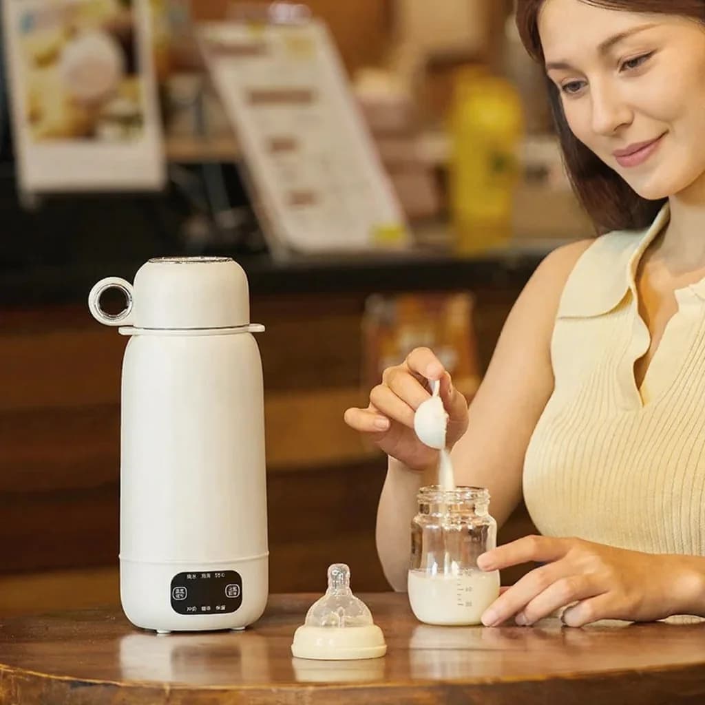 Portable Electric Travel Kettle Heated Cup 1L 316 Stainless Steel