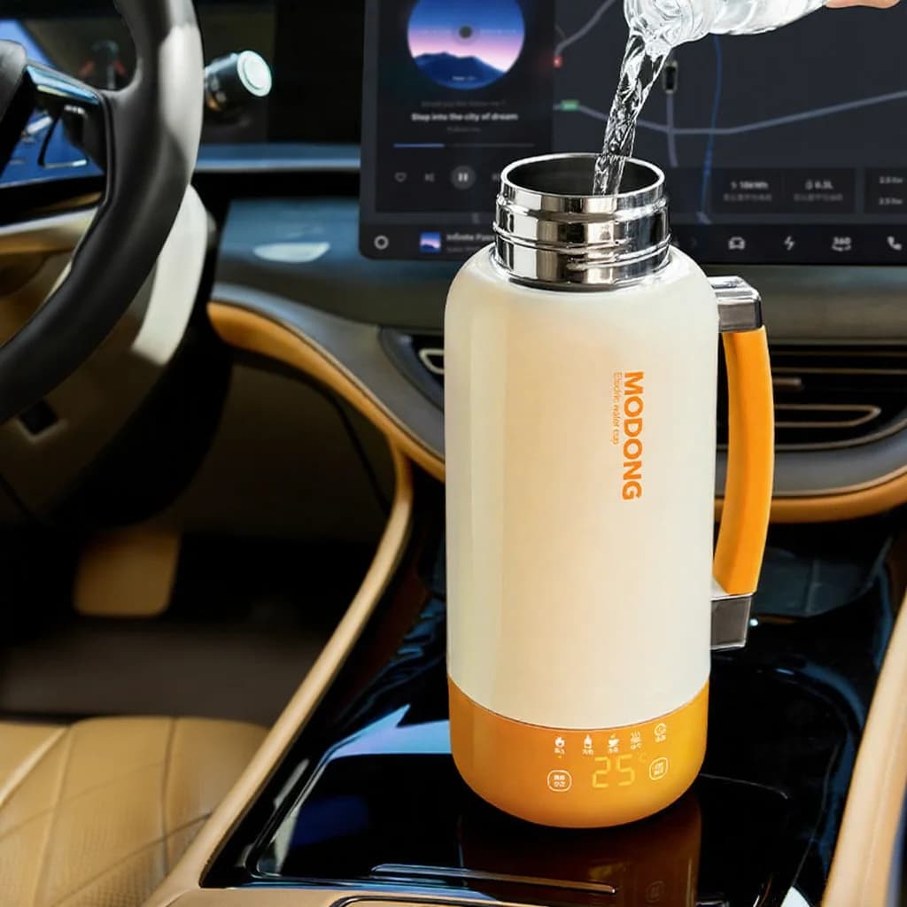 Portable Electric Travel Kettle Cup with Auto Shut-Off