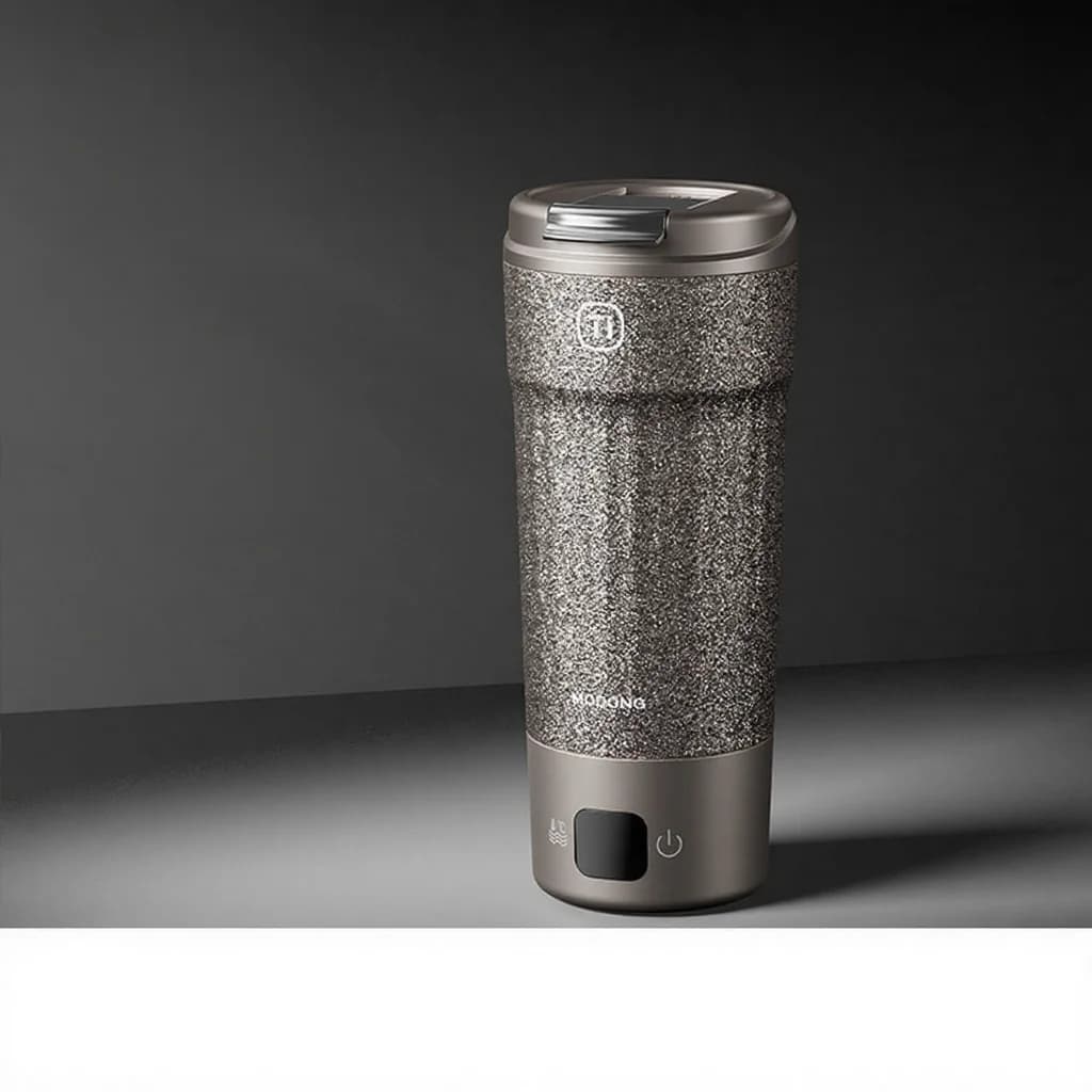 Titanium Electric Travel Cup 400ml with Temperature Display