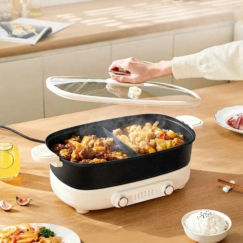 Split Electric Hot Pot 7L Dual-Zone Independent Temperature Control