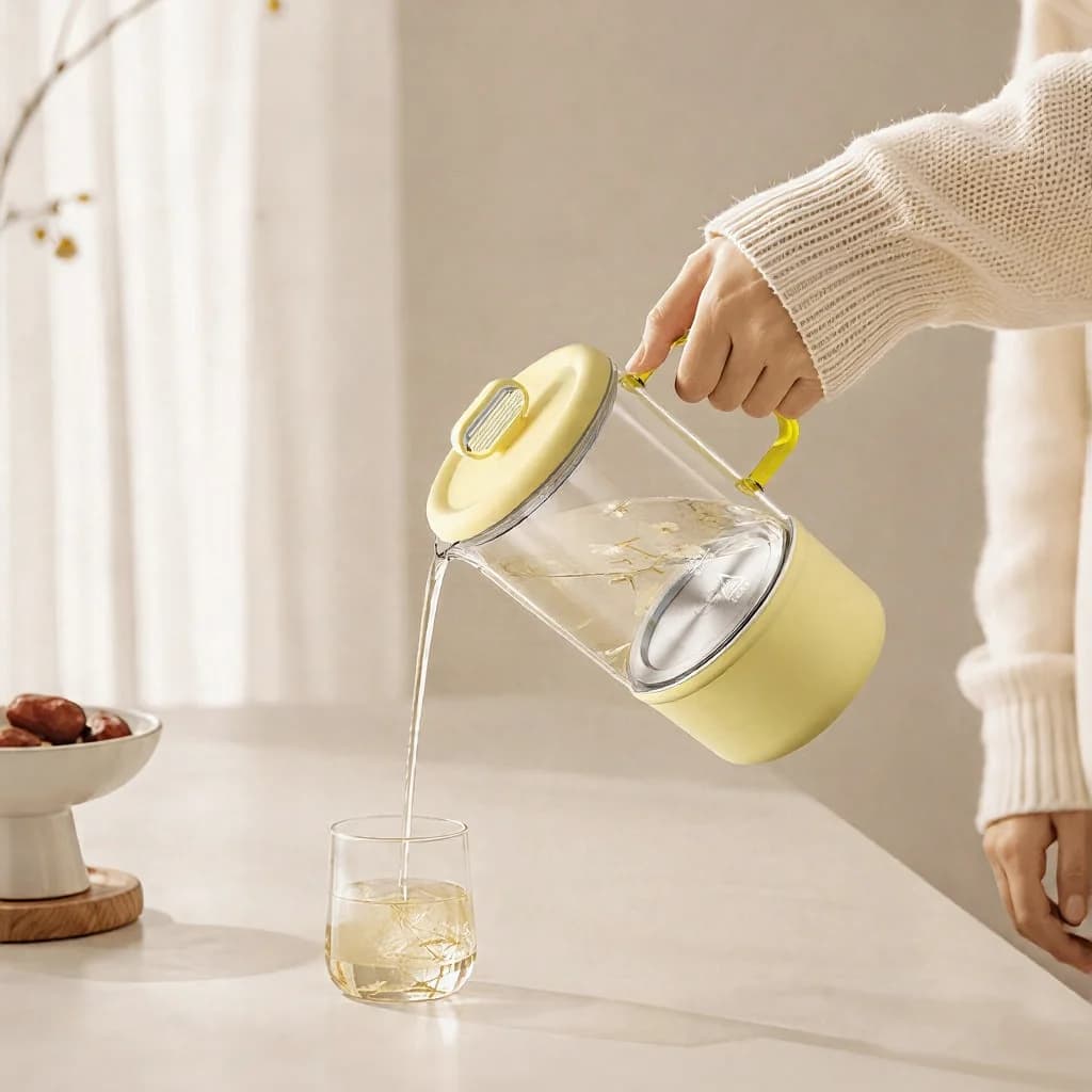 Glass Electric Heating Cup With Temperature Control For Baby Milk